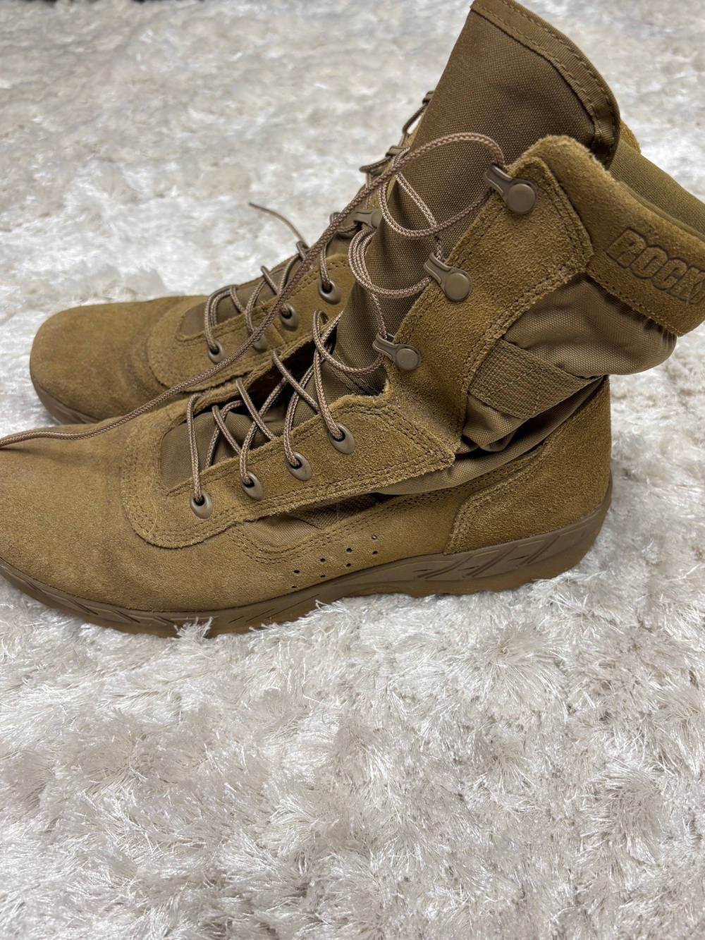 Rocky Men's Tactical Military 8” Boots in Tan